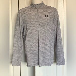 Under Armour Men's Light Gray Quarter-Zip Jacket